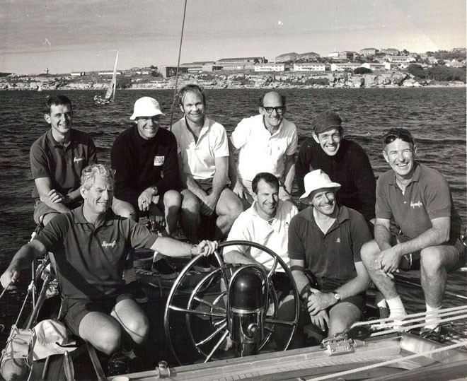 The crew of Ragamuffin No1 - Syd Fischer bottom left, Tony Ellis top left - 2012 Rolex Sydney Hobart Yacht Race © Ragamuffin Loyal https://twitter.com/RagamuffinLoyal